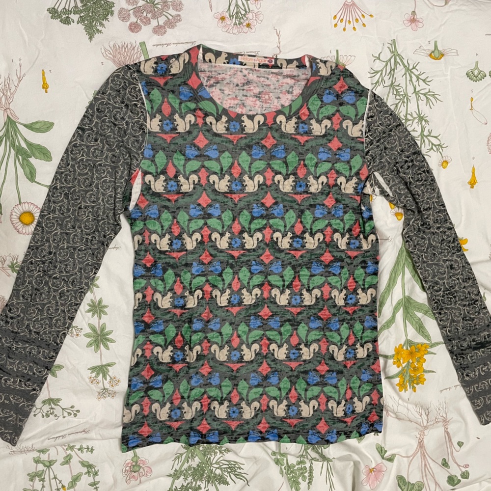 Before + Again Squirrel Print Shirt